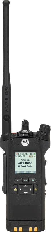 Radio portátil APX™ 8000 habilitado para todas las bandas - Vista principal